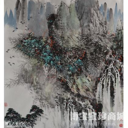 无题 山水画 王会清作品 类别: 国画山水作品